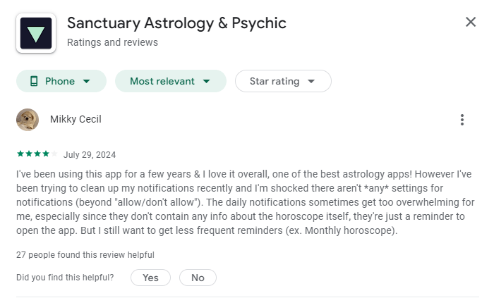 Sanctuary Astrology App Reviews | Top Astrology Apps | AppVerticals